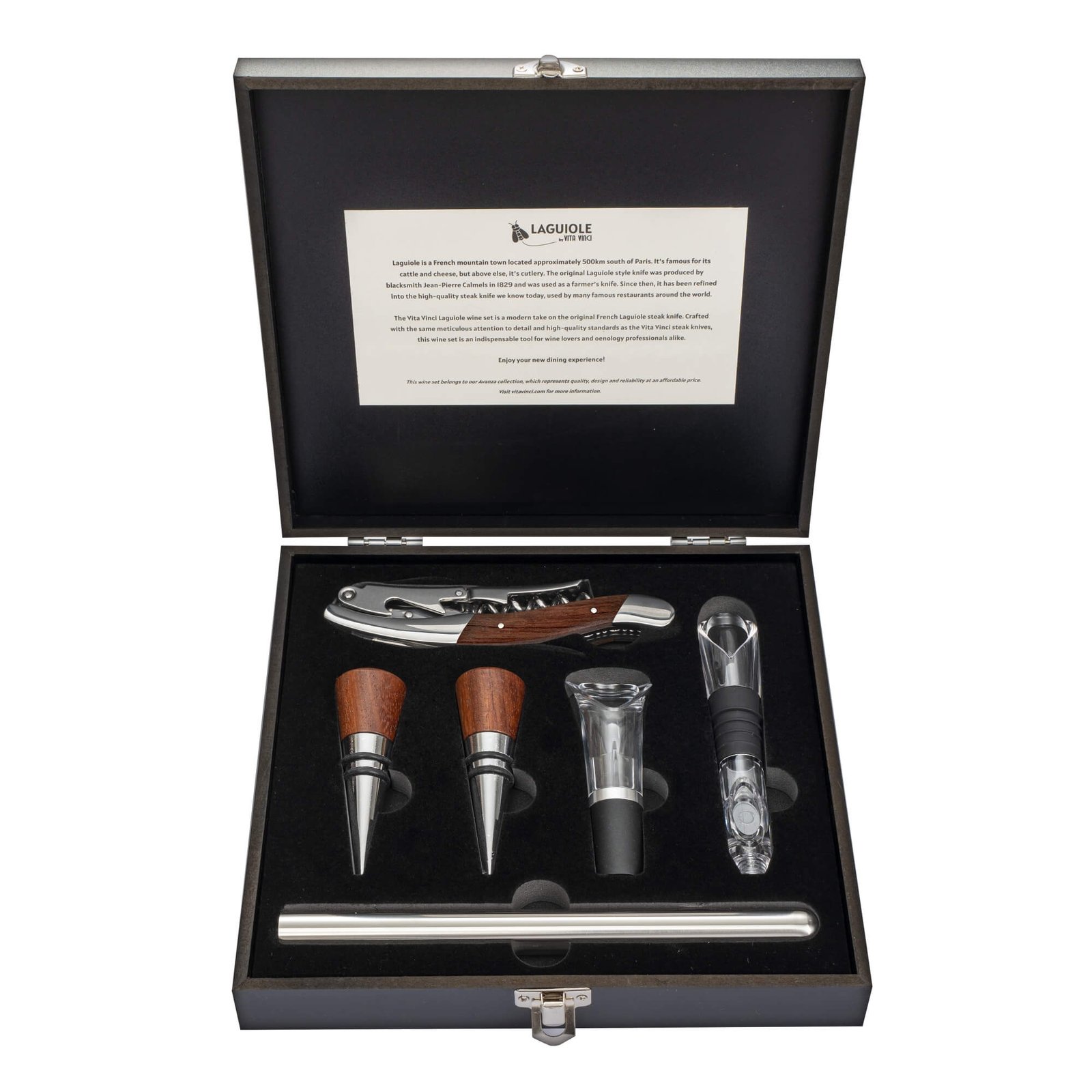 Vita Vinci Laguiole wine set 6pcs Rosewood (VV-4131-RO) 2