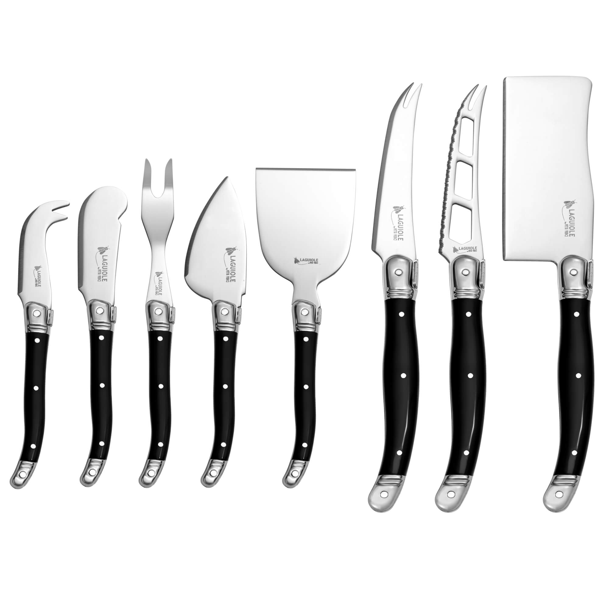 Vita Vinci cheese set 8pcs Black (VV-4136-BK) 3
