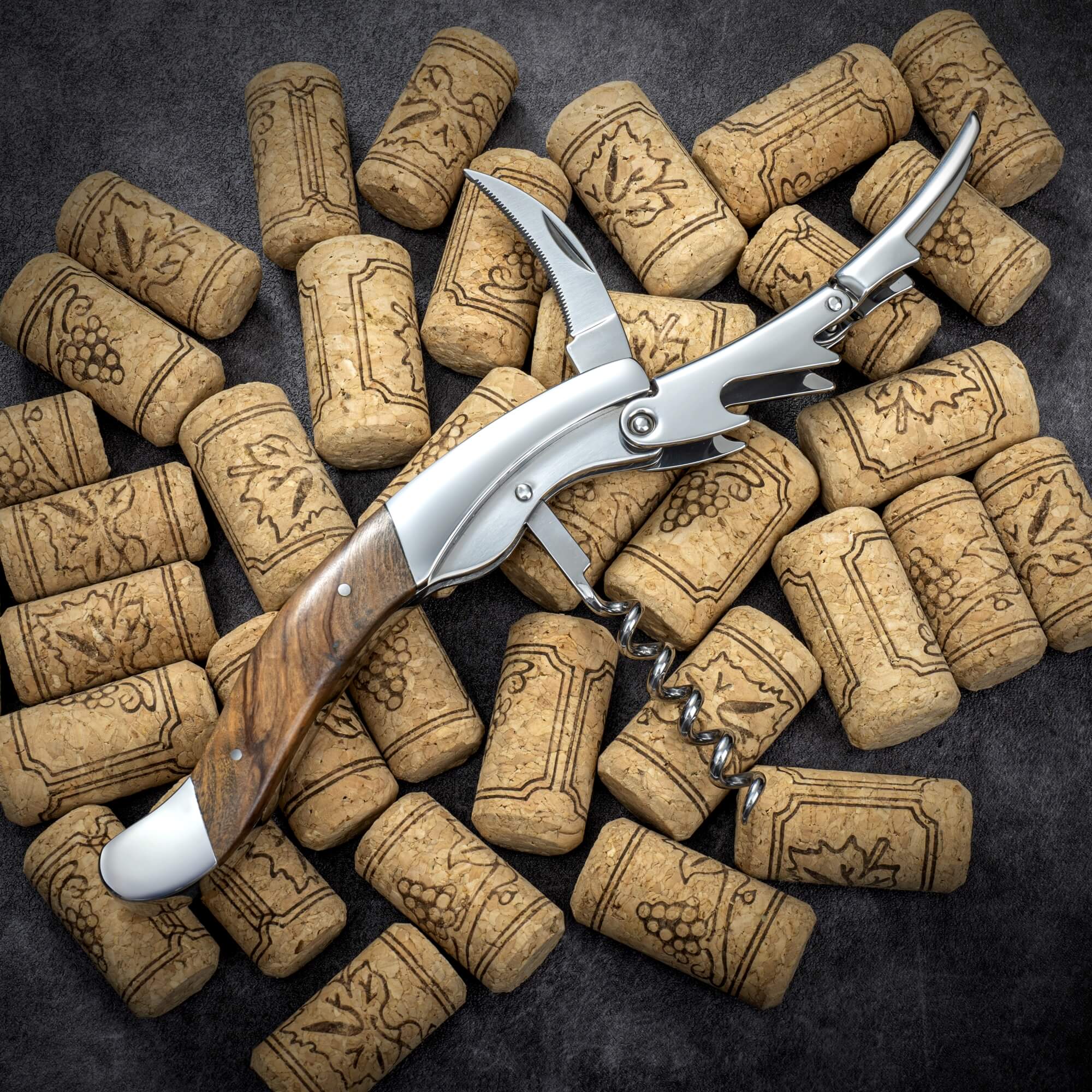 Vita Vinci corkscrew Olive wood (VV-4176-OL) 15.1