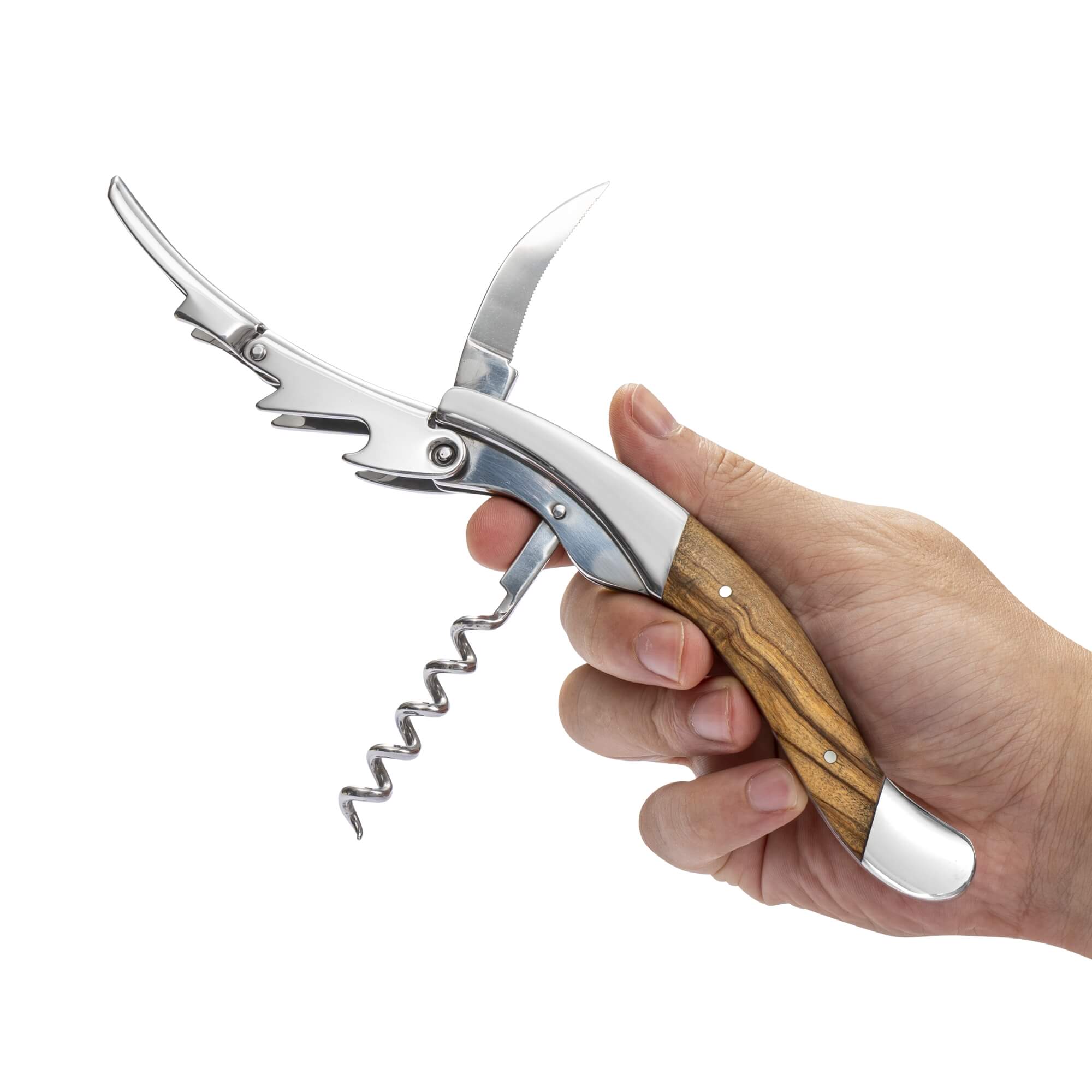 Vita Vinci corkscrew Olive wood (VV-4176-OL) 7