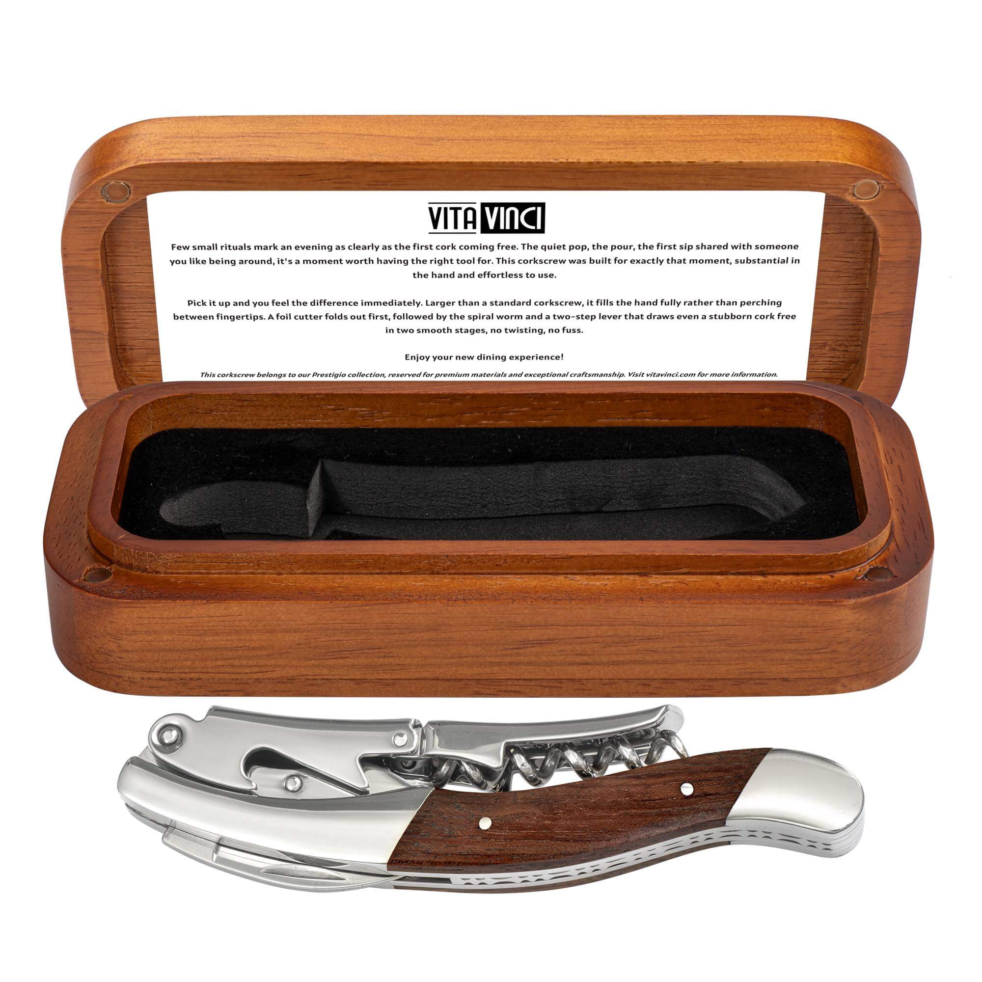 Vita Vinci corkscrew Rosewood (VV-4176-RO) 1