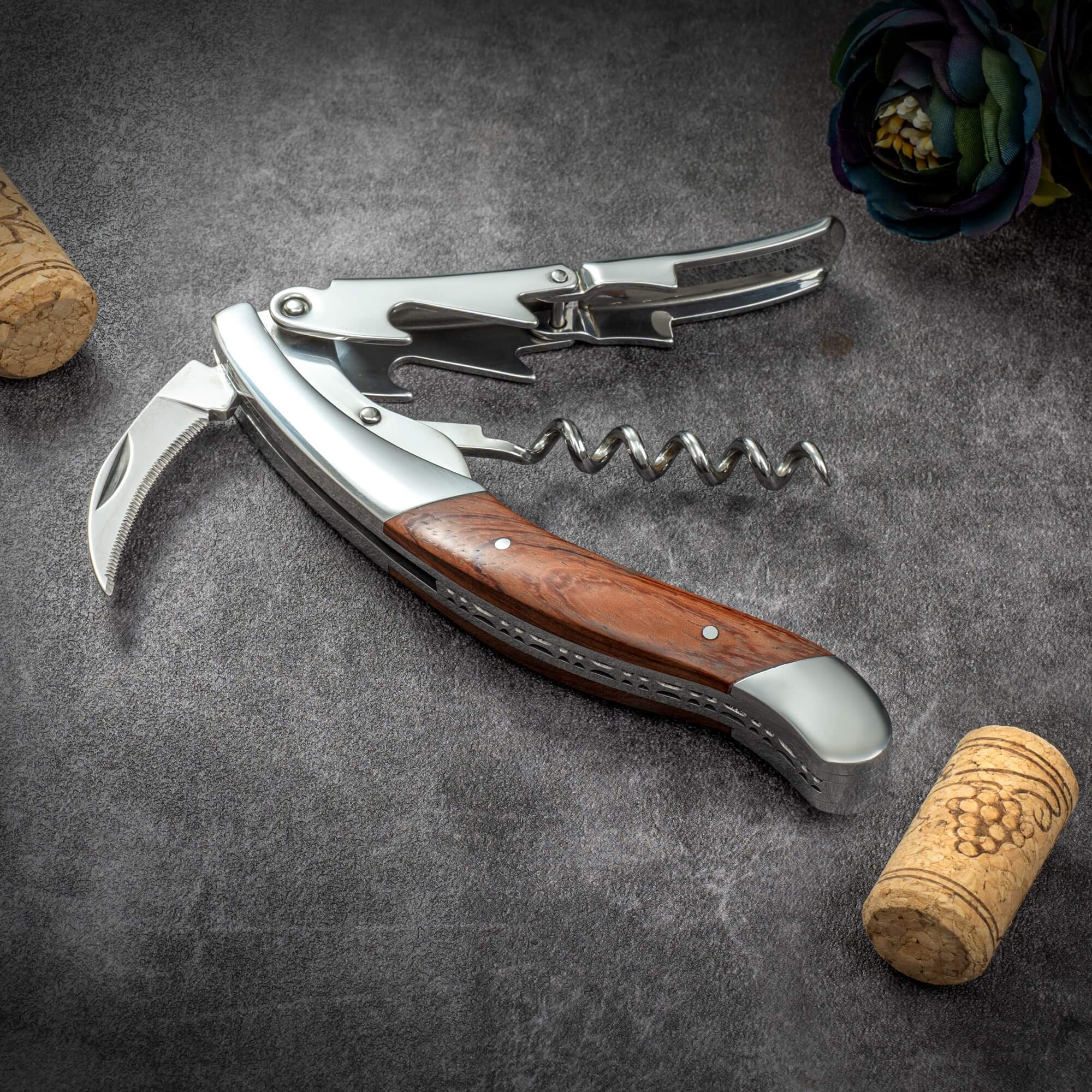 Vita Vinci corkscrew Rosewood (VV-4176-RO) 14.1