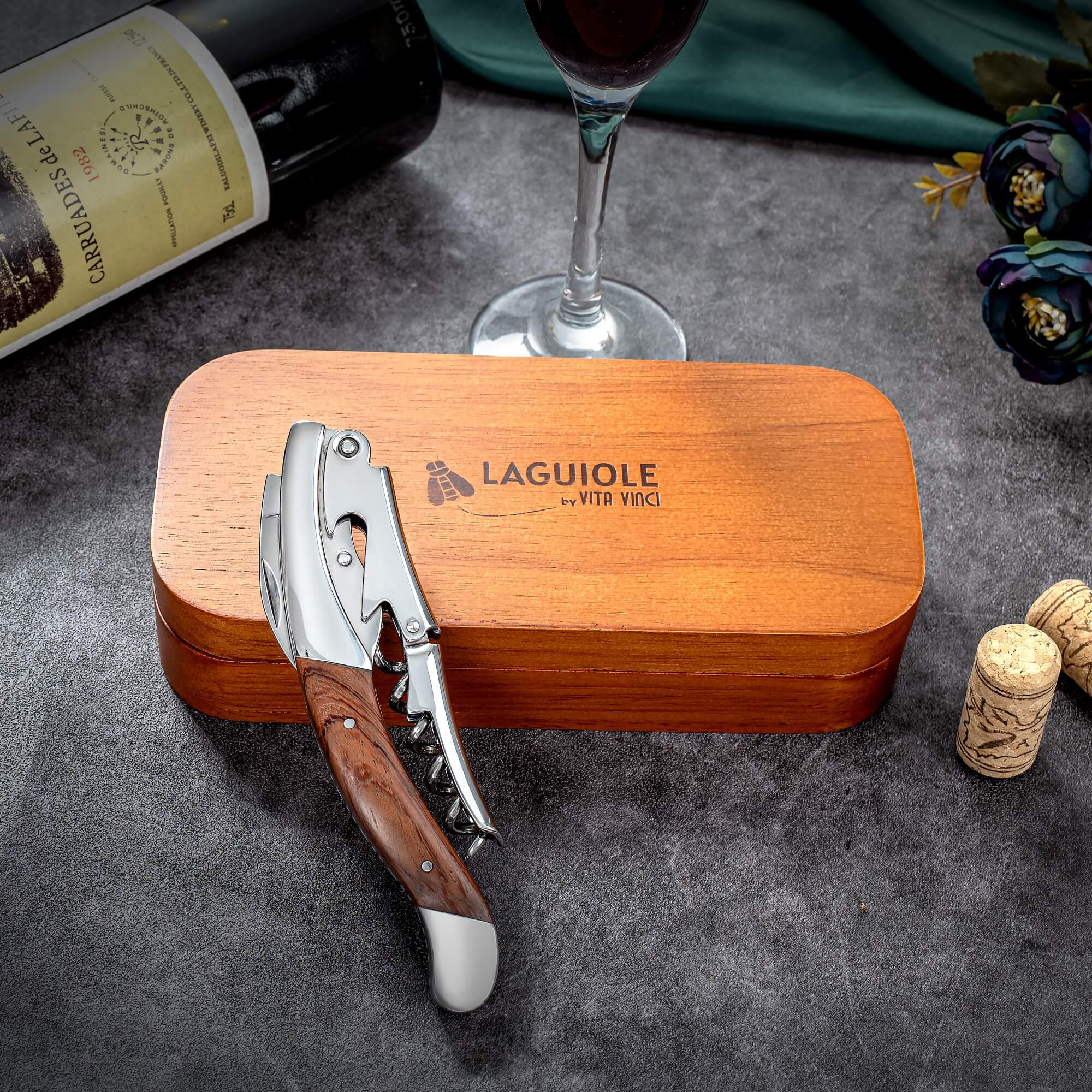 Vita Vinci corkscrew Rosewood (VV-4176-RO) 16