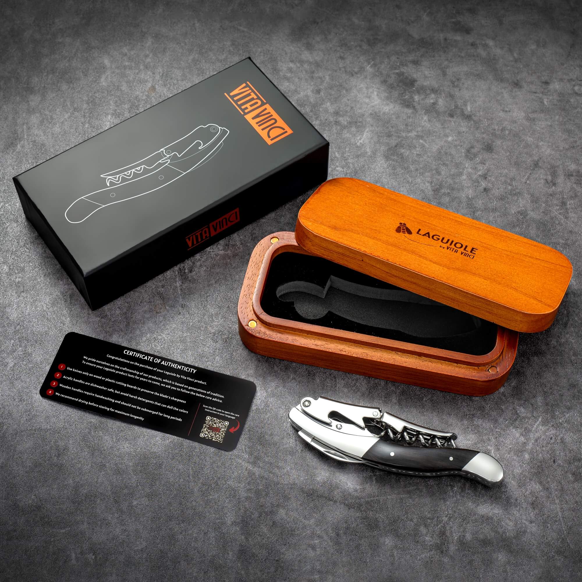 Vita Vinci corkscrew Wenge (VV-4176-WE) 13.2