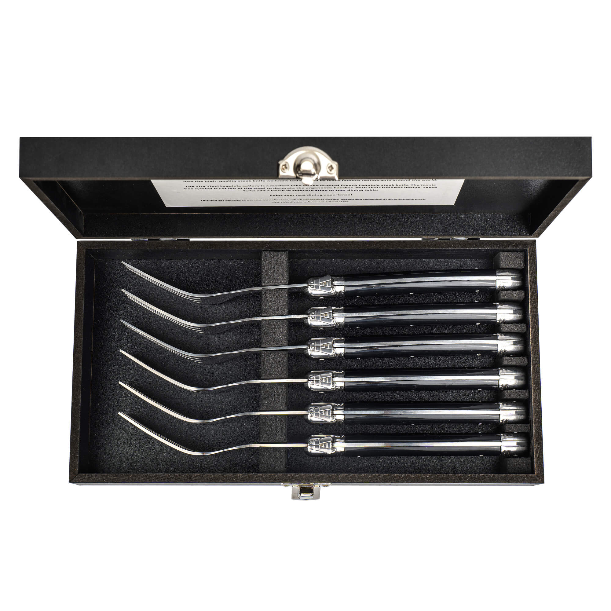 Vita Vinci forks 6pcs Black (VV-4111-BK) 7