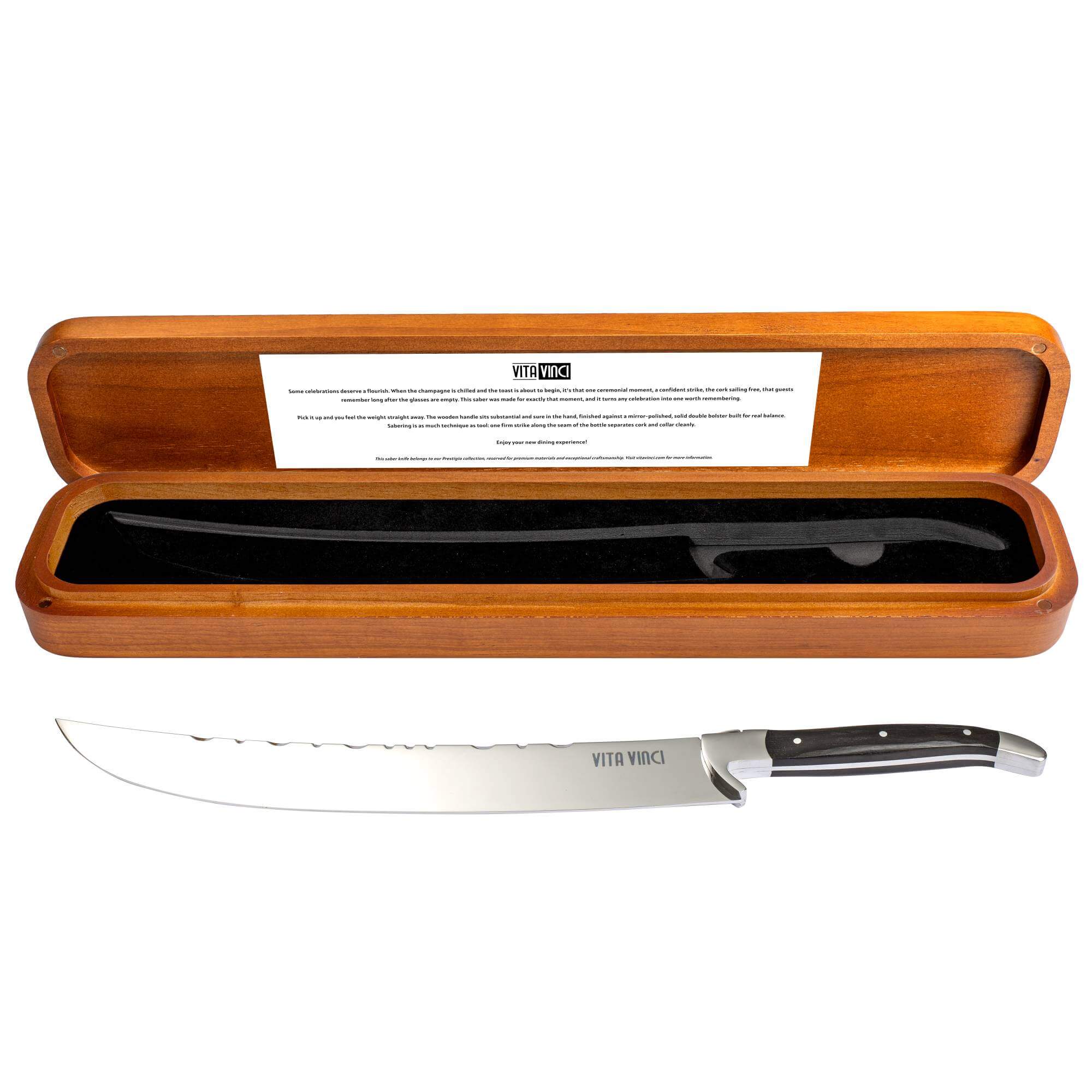 Vita Vinci saber knife Ebony (VV-4171-EB) 1