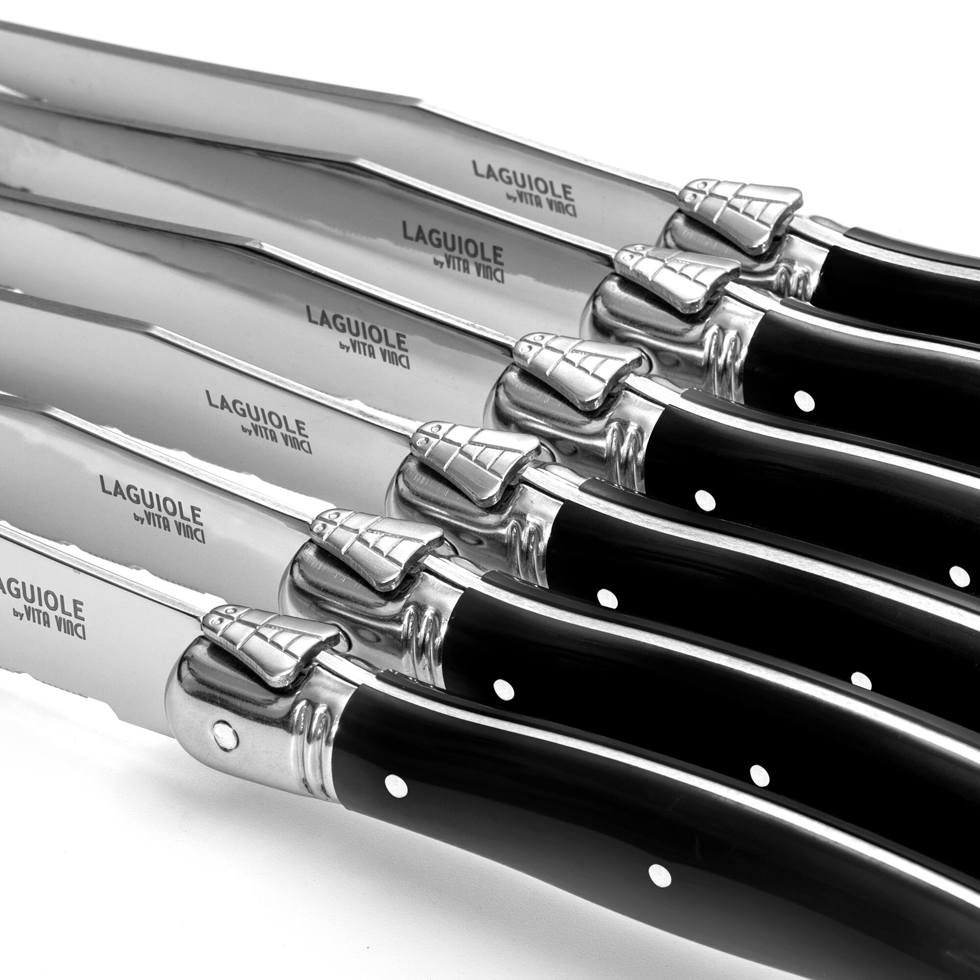 Vita Vinci steak knives 6pcs Black (VV-4100-BK) 7