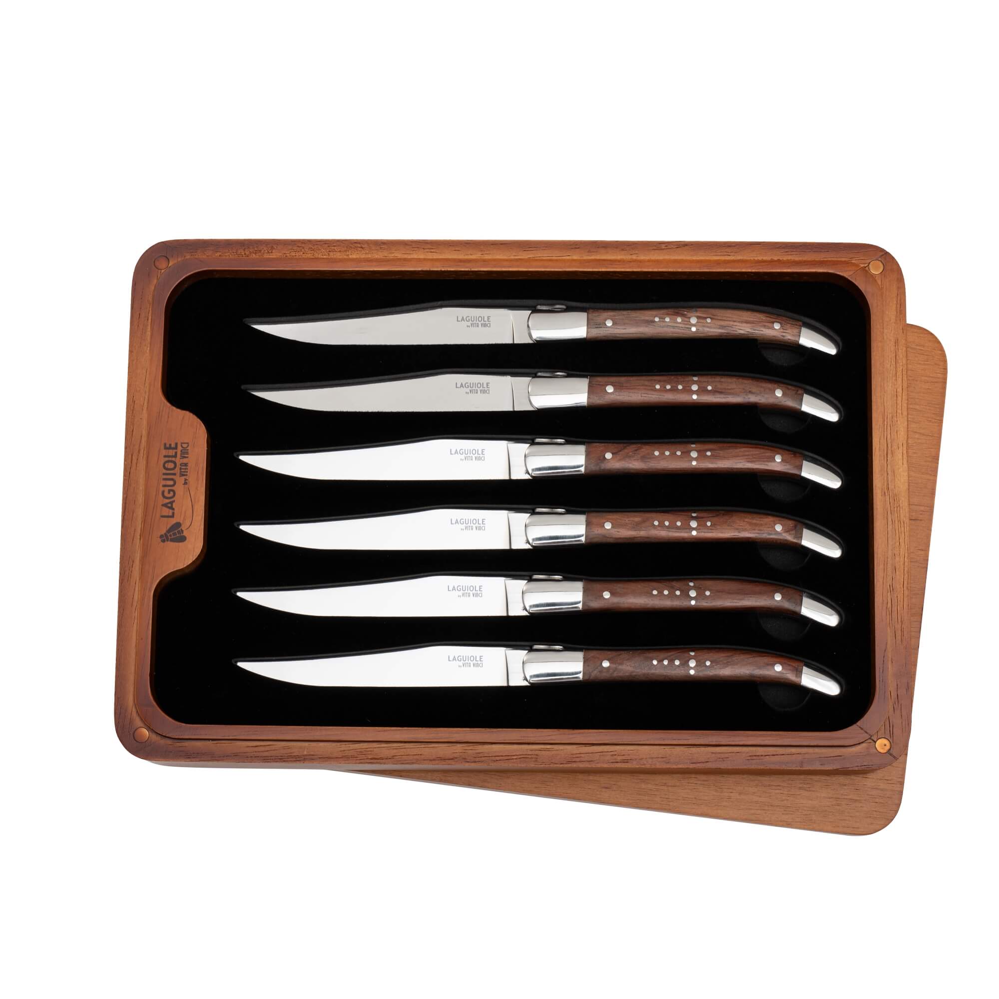 Vita Vinci steak knives 6pcs Rosewood (VV-4150-RO) 10