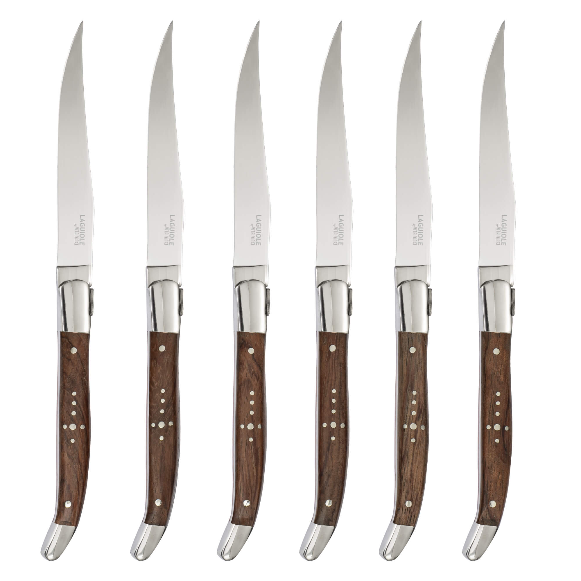 Vita Vinci steak knives 6pcs Rosewood (VV-4150-RO) 3 Vita Vinci steak knives 6pcs Rosewood (VV-4150-RO)