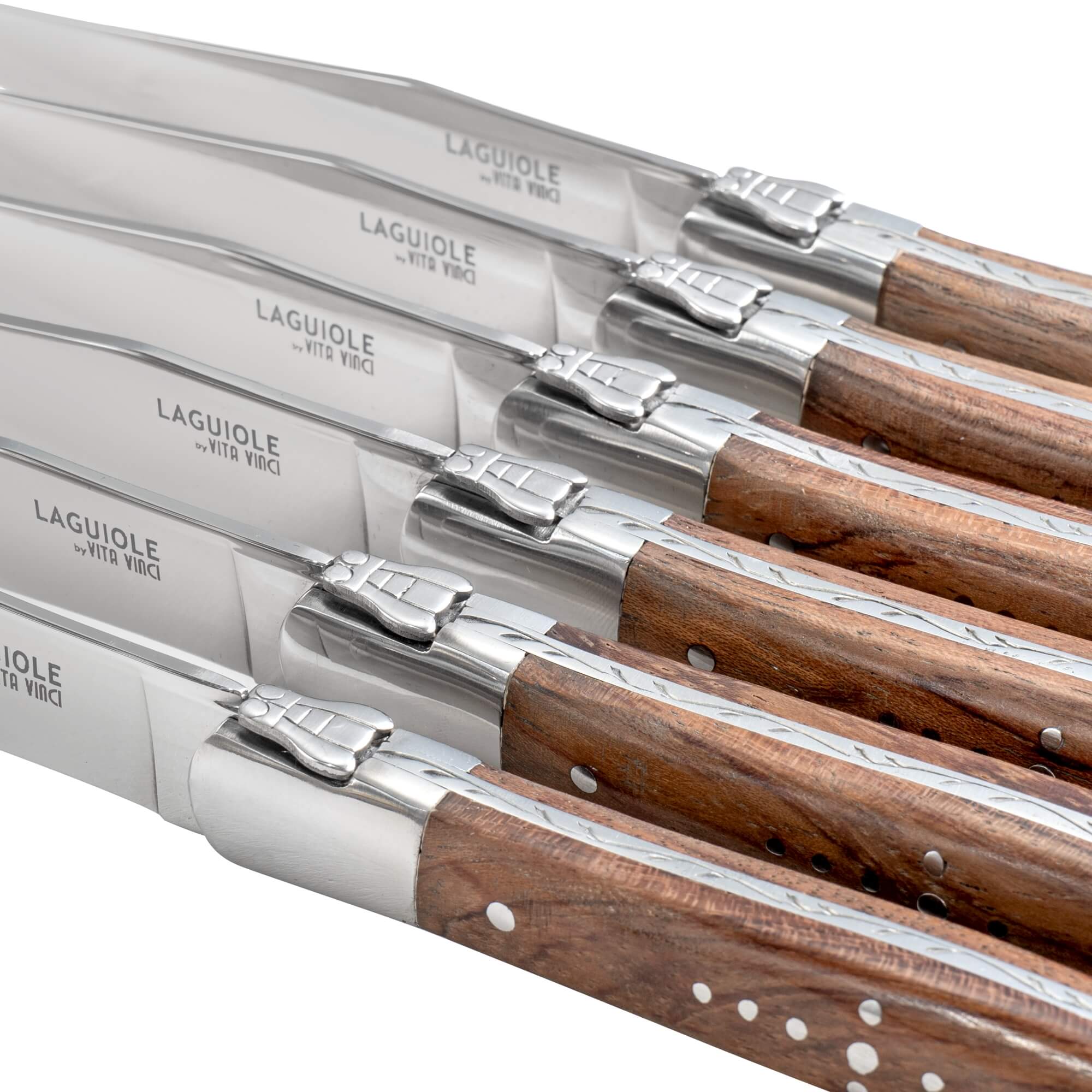 Vita Vinci steak knives 6pcs Rosewood (VV-4150-RO) 8