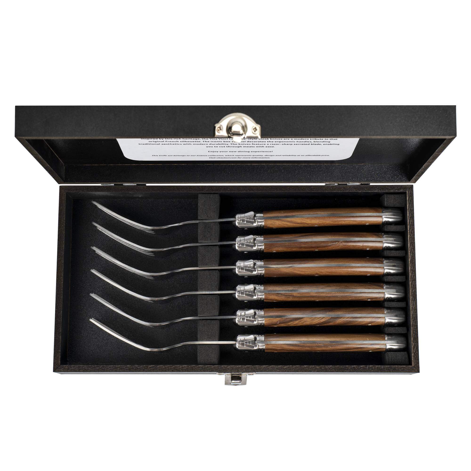 Vita Vinci forks 6pcs Dark wood (VV-4111-BR) 9