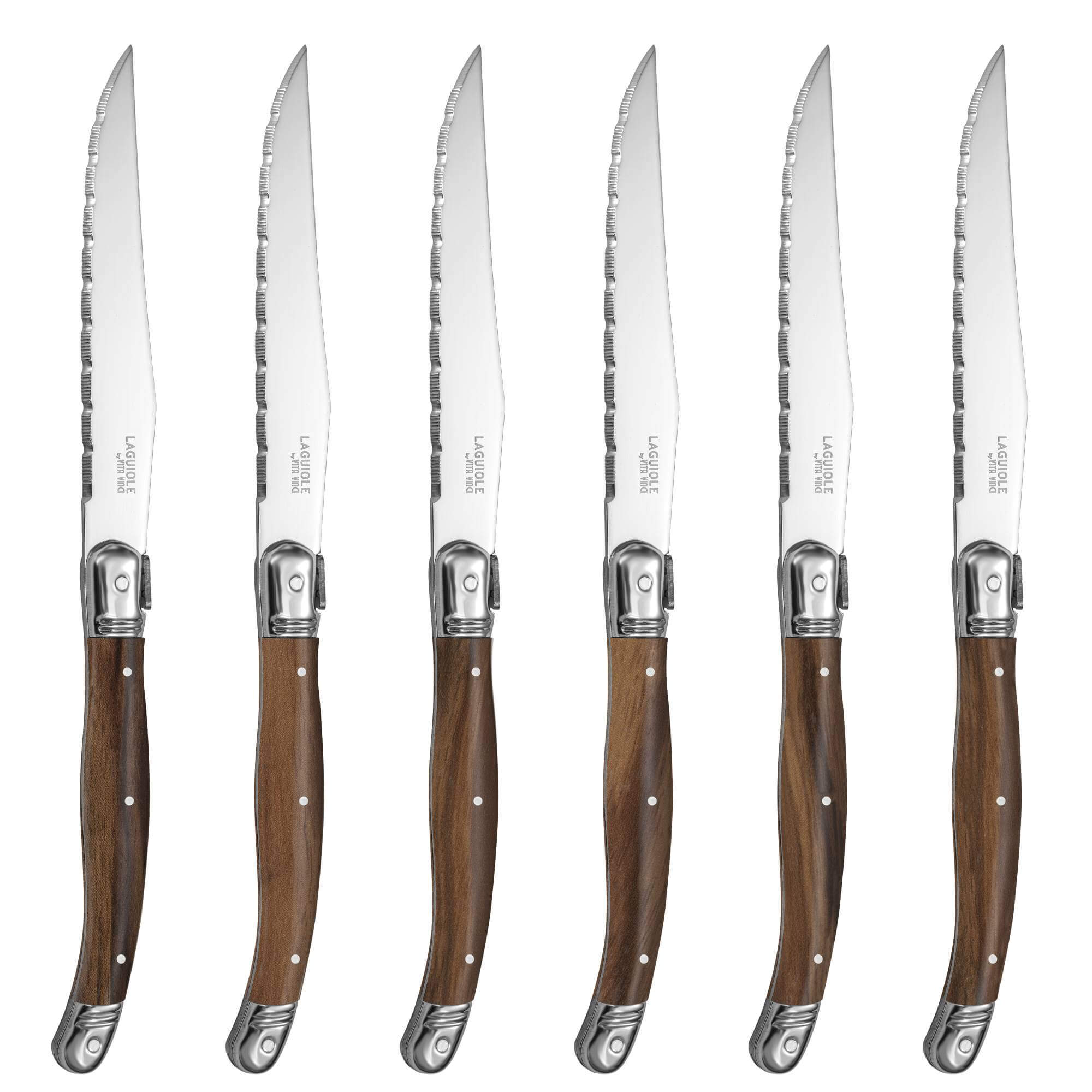 Vita Vinci steak knives 6pcs Dark wood (VV-4100-BR) 2