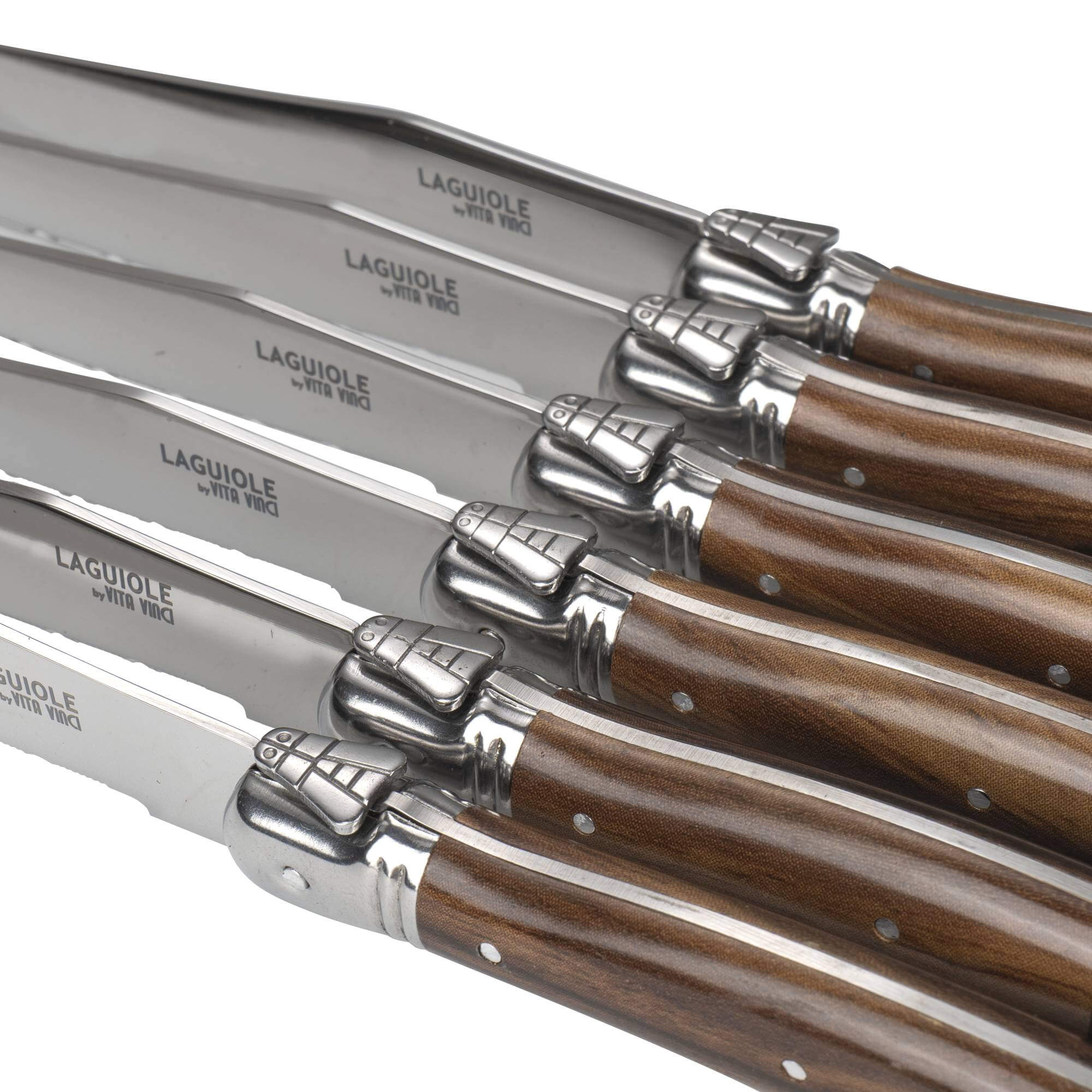 Vita Vinci steak knives 6pcs Dark wood (VV-4100-BR) 6