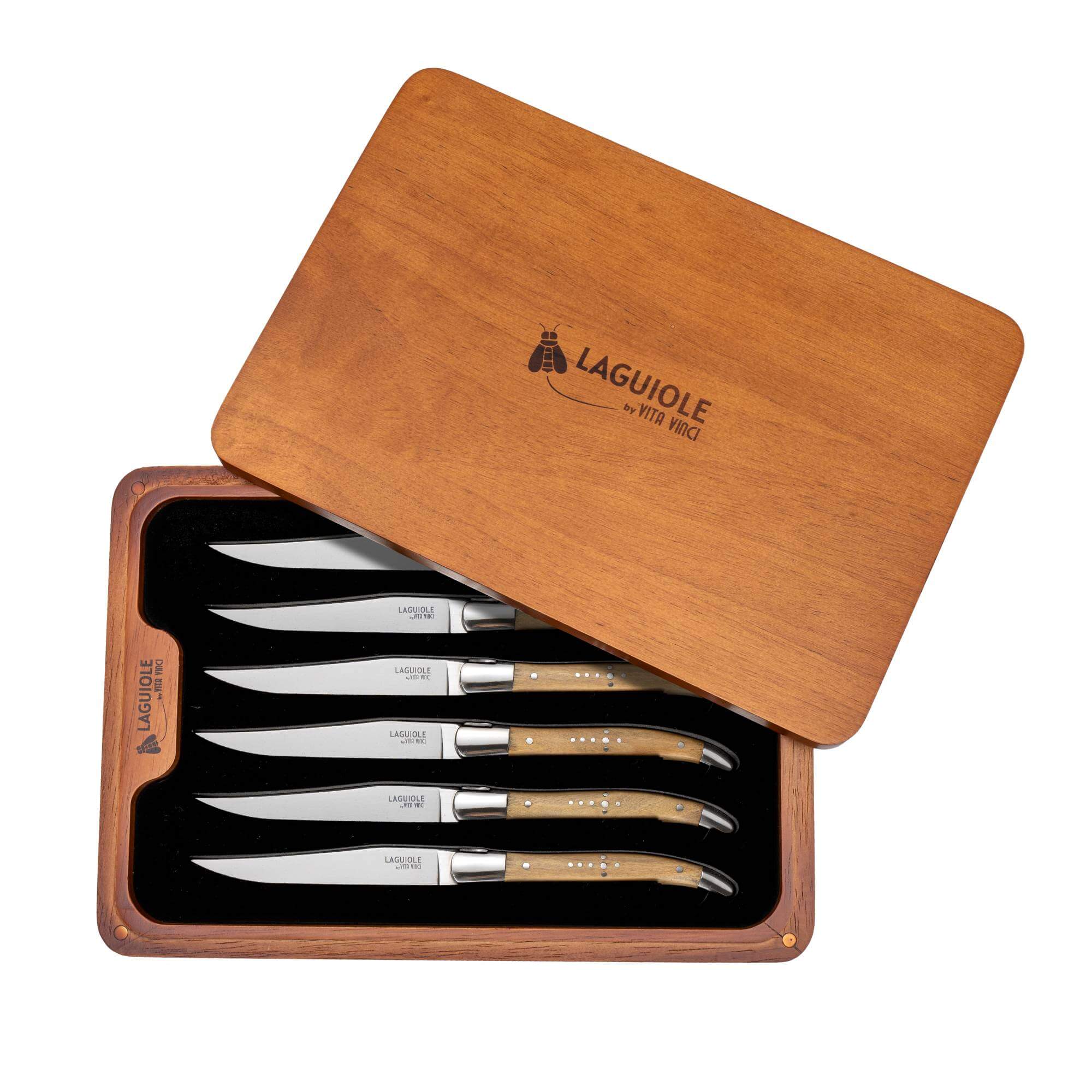 Vita Vinci steak knives 6pcs Olive wood (VV-4150-OL) 10