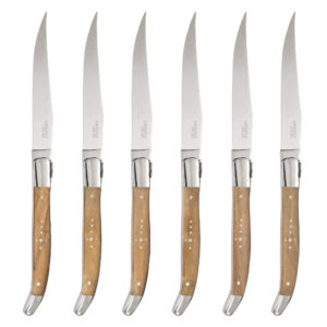 Vita Vinci steak knives 6pcs Olive wood (VV-4150-OL)
