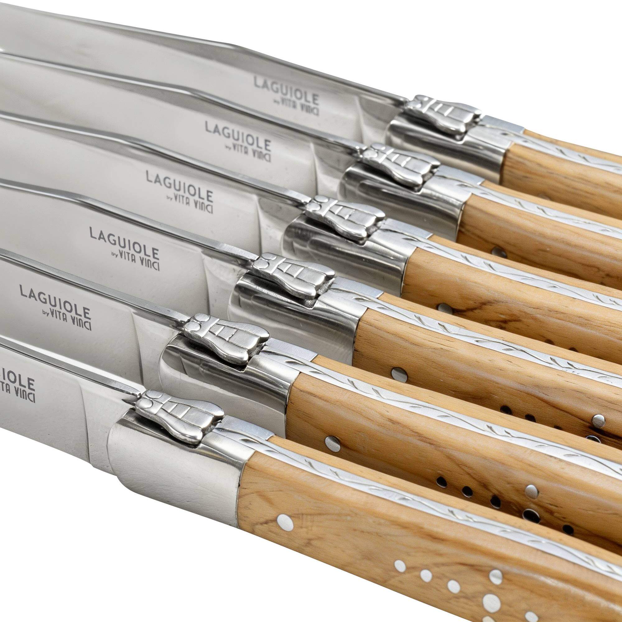 Vita Vinci steak knives 6pcs Olive wood (VV-4150-OL) 7