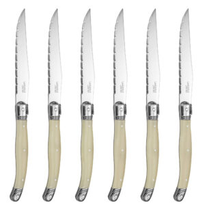 Vita Vinci steak knives 6pcs Pearl white (VV-4100-WH)