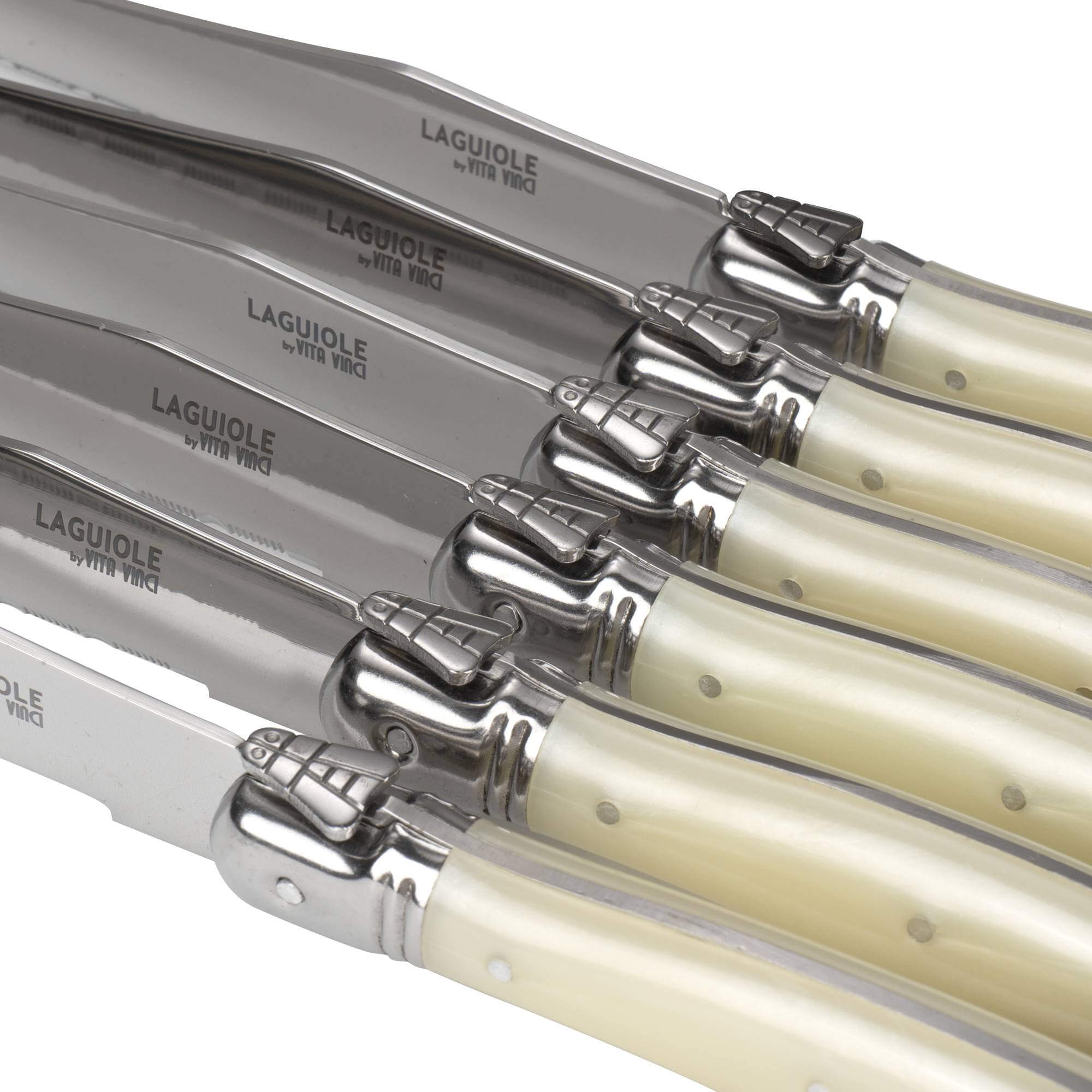 Vita Vinci steak knives 6pcs Pearl white (VV-4100-WH) 6